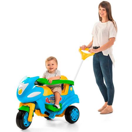 Mini Moto Infantil Azul com Pedal - CALESITA-948