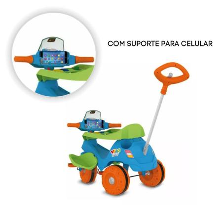 Smart Quad Passeio Pedal Quadriciclo Haste Carrinho Carro Infantil Criança  Meninos Meninas Presente Empurrador Bebê Velotrol