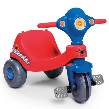 Triciclo Infantil - Passeio e Pedal - Velocita Classic - Azul - Calesita -  Velotrol e Triciclo a Pedal - Magazine Luiza