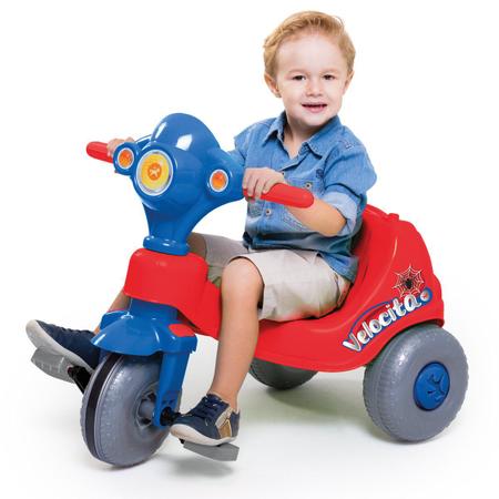 Triciclo Infantil Calesita com Empurrador Velocita - Haste Removível -  Velotrol e Triciclo a Pedal - Magazine Luiza