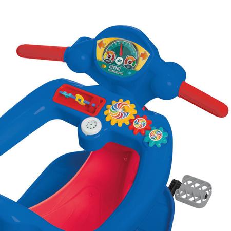 Motoca Infantil Triciclo Calesita Velocita Azul Bebe Passeio em Promoção na  Americanas
