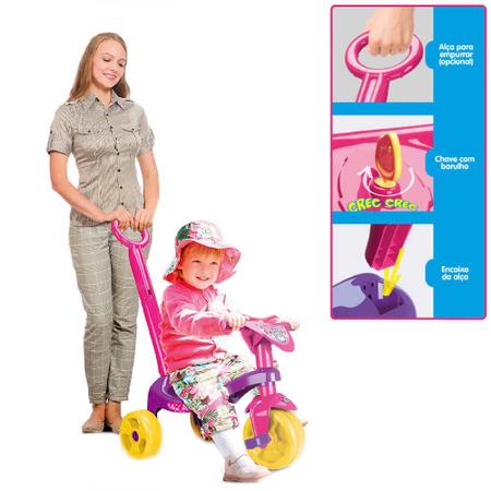 Triciclo com Haste Removível - Tchuco Princesa Judy - Samba Toys Imagem de Triciclo com Haste Removível - Tchuco Princesa Judy - Samba Toys