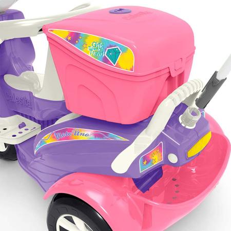 Motinha bebe com empurrador e pedal, extra