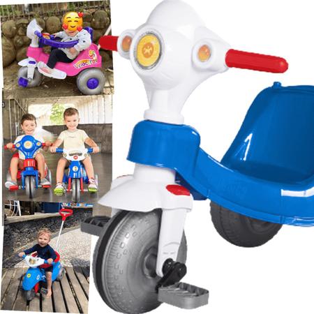 Triciclo Infantil - Passeio e Pedal - Velocita Classic - Azul - Calesita -  Velotrol e Triciclo a Pedal - Magazine Luiza