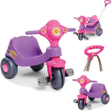 Carrinho Passeio Motoca Infantil Calesita Velocita Lilas no Shoptime