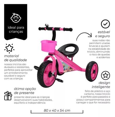 Triciclos Lindos e Divertidos! - Isas Brinquedos e Bikes