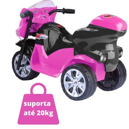 Triciclo Elétrico Infantil Moto Elétrica Infantil Bz Cycle Rosa