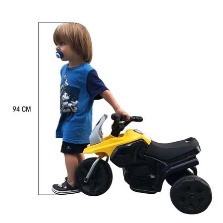 Imagem de Triciclo elétrico G204 infantil amarelo - Bel Brink