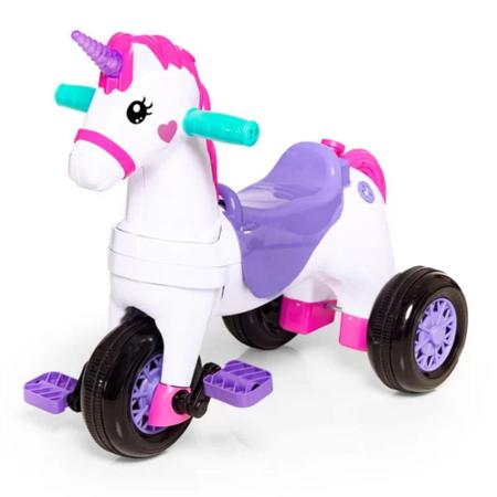 Triciclo Infantil Calesita Moto Duo- 2 em 1 - Pedal e Passeio com Aro -  Unissex L