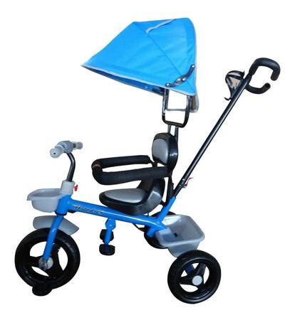 Triciclo Infantil com Haste Empurrador Pedal Motoca Velotrol 2 em