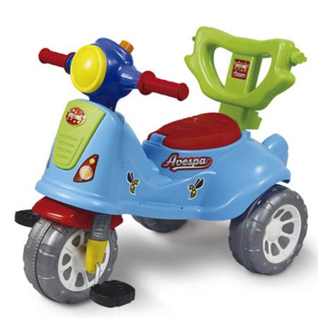 Triciclo Infantil Festa Azul Bebe Com Empurrador Motoca - Carrefour