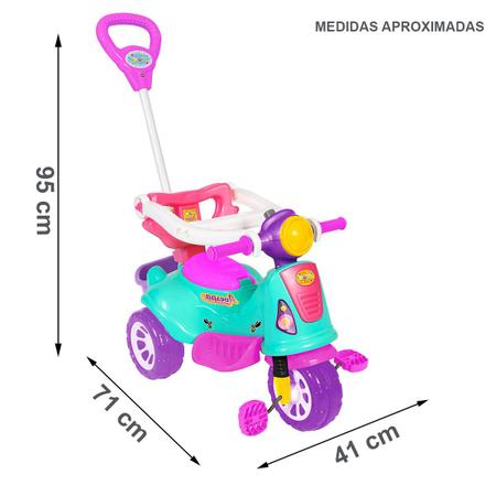 Triciclo Infantil Carrinho Motoca Passeio C/ Empurrador Bebê - MARAL -  Velotrol e Triciclo a Pedal - Magazine Luiza