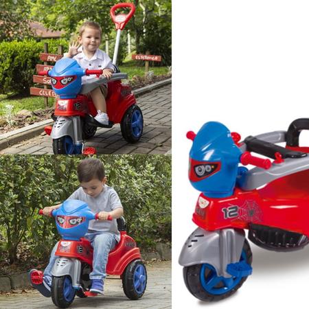 Triciclo Infantil Baby City Menina com Empurrador