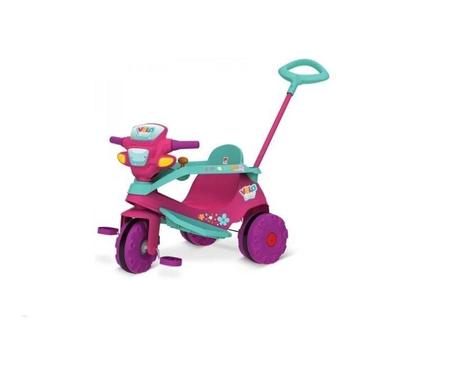 Triciclo Infantil Menina Passeio Motoca Motinha Criança Bebe - BANDEIRANTES  - Velotrol e Triciclo a Pedal - Magazine Luiza