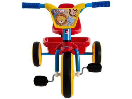 Triciclo Infantil Bandeirantes Bandy com Carenagem 756 Vermelho
