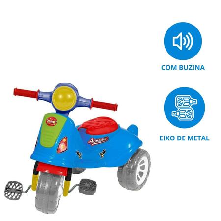 Triciclo Infantil Menina E Menino Velotrol Carrinho Passeio