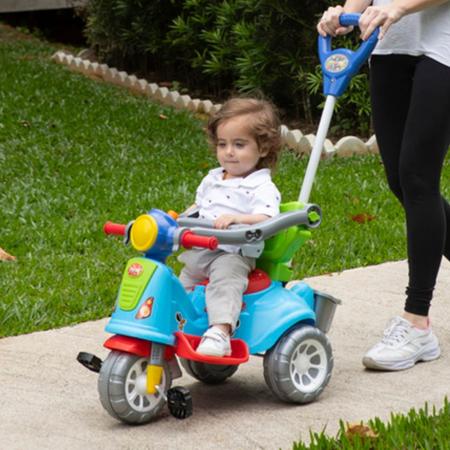 Triciclo Infantil Motoca Andador Empurrador Criança Maral