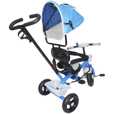 Triciclo Infantil Com Haste Empurrador Até 25 kg Rodas Passeio Capota Chuva  Sol Giratório 2 em 1 Passeio e Pedal Ajustável Multifuncional - Baby Style  - Velotrol e Triciclo a Pedal - Magazine Luiza