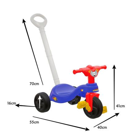 Triciclo Infantil 4 em 1 com Pedal Removível para Crianças de 2 a