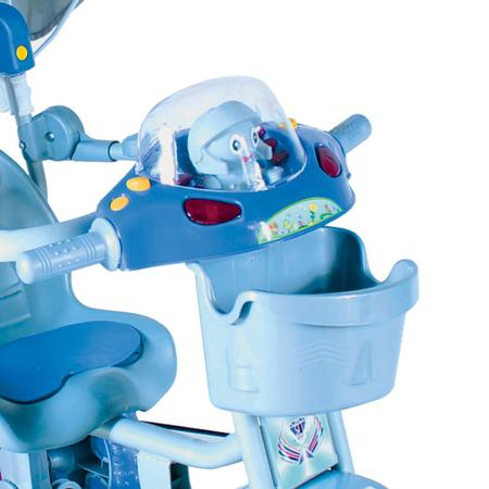 Imagem de Triciclo Infantil E.T com Capota Azul Passeio e Pedal Bel