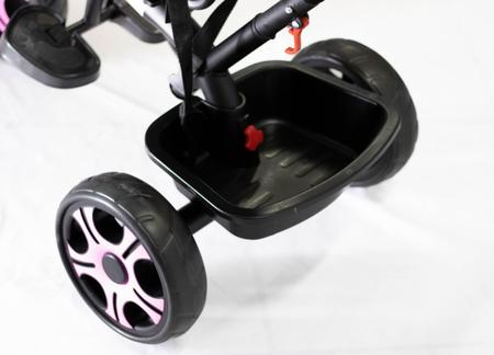 Triciclo Infantil Com Haste Empurrador Até 25 kg Rodas Passeio Capota Chuva  Sol Giratório 2 em 1 Passeio e Pedal Ajustável Multifuncional - Baby Style  - Velotrol e Triciclo a Pedal - Magazine Luiza