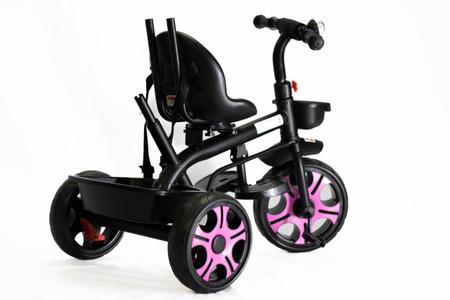 Triciclo Infantil Com Haste Empurrador Até 25 kg Rodas Passeio Capota Chuva  Sol Giratório 2 em 1 Passeio e Pedal Ajustável Multifuncional - Baby Style  - Velotrol e Triciclo a Pedal - Magazine Luiza