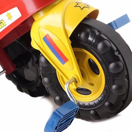 Triciclo Infantil Empurrador Menino Policial C/ Som Cotiplas Imagem de Triciclo Infantil Empurrador Menino Policial C/ Som Cotiplas