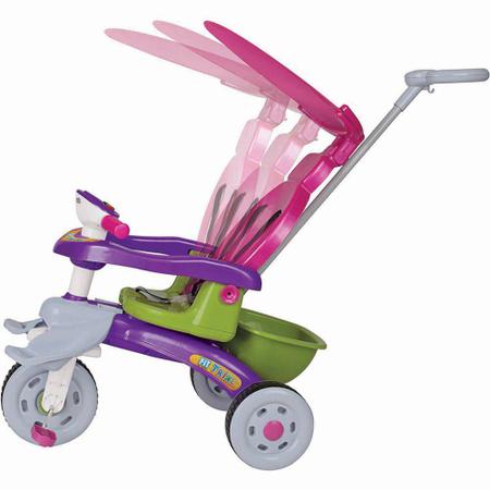 Triciclo Motoca Infantil Butterfly Rosa Magic Toys Sem Luz