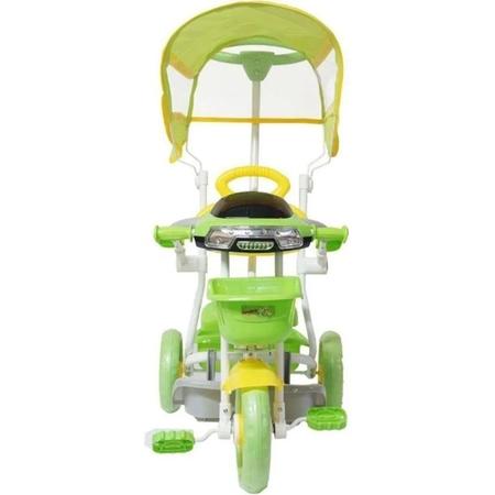 Triciclo Infantil Empurrador Passeio Motoca Cobertura Sol