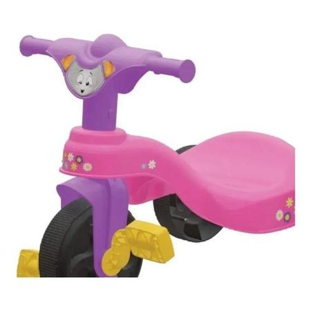 Motoca Infantil Triciclo Encantado Rosa Menina Pais e Filhos