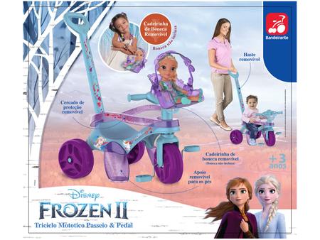 Imagem de Triciclo Infantil Frozen 3095 com Empurrador