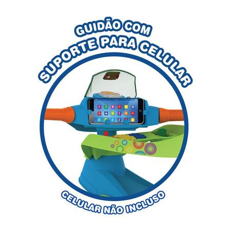 Triciclo infantil grande c/ empurrador 1-3 anos bandeirante