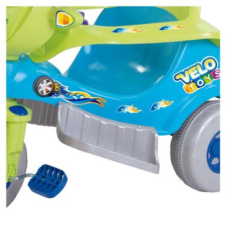 Imagem de Triciclo Infantil Grande Velo Toys Azul c/Capacete - Magic Toys 3720