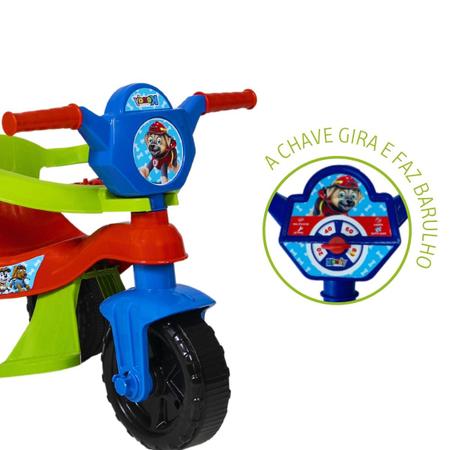 Motoquinha Infantil Triciclo Bebê 1 Ano C/ Proteção E Haste