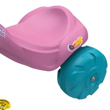 Triciclo Infantil Com Pedal Motoca Menina Suporta ate 24kg Velotrol Tico  Tico Aprox 2 anos