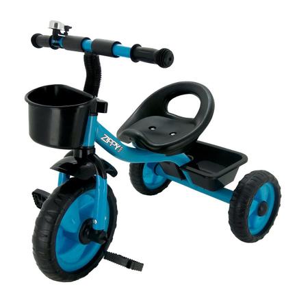 Triciclo Motoca Infantil Azul Bebê Menino Póto Som Cavalinho