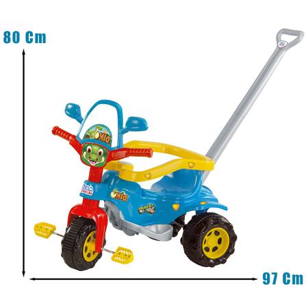 Motoca Triciclo Tico-Tico Com Proteção e Cabo Max - Magic Toys