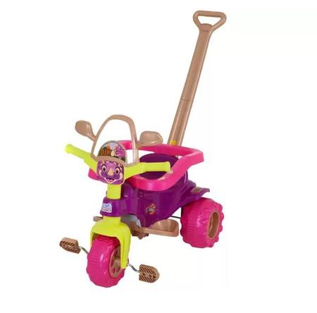 Triciclo Motoca Velotrol Para Crianças Infantil Velocípede Empurrador  Dinossauro