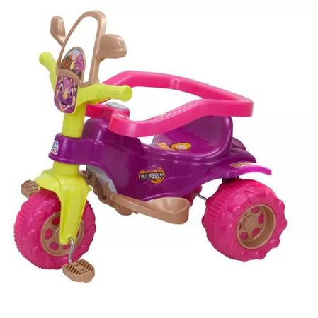 Triciclo Velotrol Motoca Infantil Empurrador Velocípede Dino