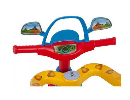 Triciclo Motoca Velotrol Para Crianças Infantil Velocípede Empurrador  Dinossauro