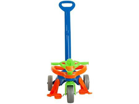 Triciclo Infantil Bandeirante Mototico - Com Empurrador Azul