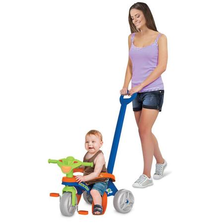 Triciclo Infantil Mototico com Empurrador - Bandeirante - Shop Coopera