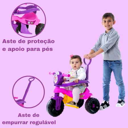 Motoca Infantil Vermelho Com Haste Removível Menino Velotrol Triciclo Baby  Dog Kendy Brinquedos - Velotrol e Triciclo a Pedal - Magazine Luiza