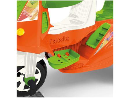 Moto Uno Calesita Triciclo Infantil 2 Em 1 Pedal e Passeio c/ Som Luz  Motoca Tonkinha Carrinho 1035