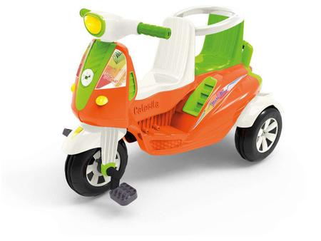 Triciclo Infantil Moto Uno Com Som Farol Empurrador E Pedal Calesita -  Papellotti