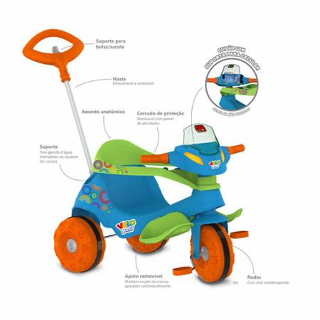 Triciclo infantil sem haste barato - pais e filhos - PAIS E FILHOS -  Velotrol e Triciclo a Pedal - Magazine Luiza