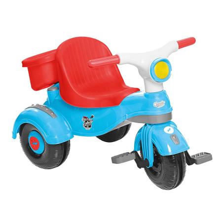 Triciclo Infantil - Passeio e Pedal - Velocita Classic - Azul - Calesita -  Velotrol e Triciclo a Pedal - Magazine Luiza