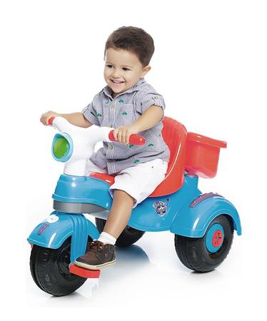 Triciclo Moto Infantil Passeio E Pedal 2 Em 1 Calesita Azul - Velotrol e  Triciclo a Pedal - Magazine Luiza