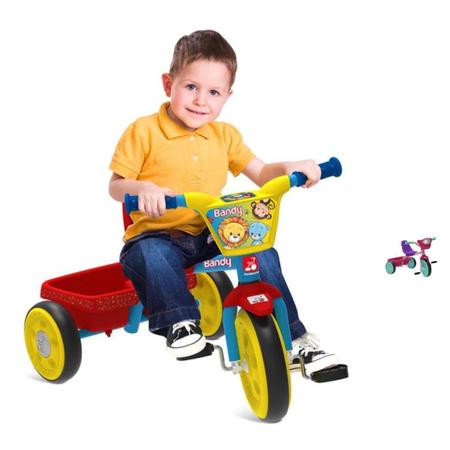 Imagem de Triciclo Infantil Passeio Pedal Com Cesta Bandy Bandeirante