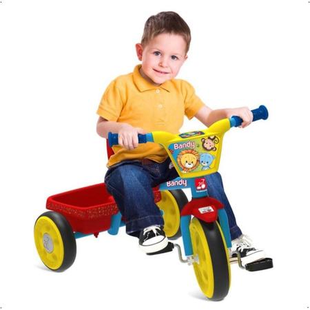 Imagem de Triciclo Infantil Passeio Pedal Com Cesta Bandy Bandeirante